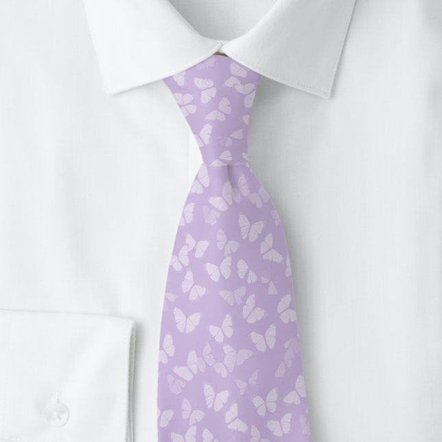 Lavendel fjärilar slips (Skapare uppladdad)