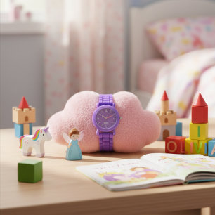 Lavendel flickor Personlig barnklocka  Armbandsur