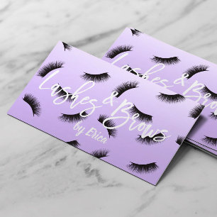 Lavendel för konstnär för snärtkrönMakeup flo Visitkort