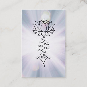 Lavendel för *~*lotusblommablått Rays Reiki som Visitkort