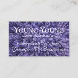 Lavendel Foto Logotyp Lila Essentialoljor Visitkort