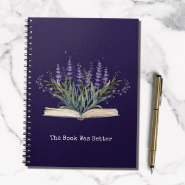Lavendel från Bok-läsningskvoten Anteckningsbok