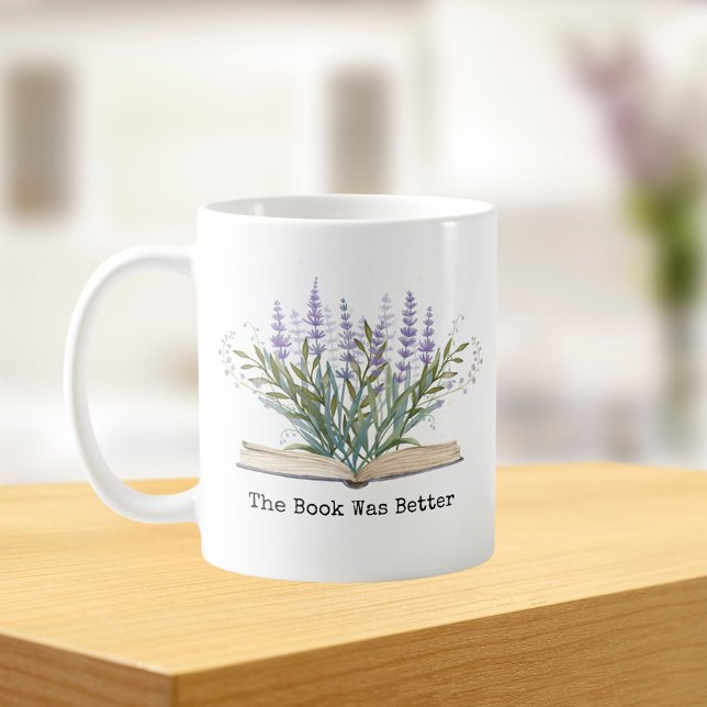 Lavendel från Bok-läsningskvoten Mugg (In situ Kitchen table)