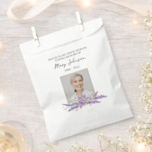 Lavendel fröpaket minnesgudstjänst begravning