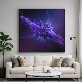 Lavendel Fusion - Samtida Abstrakt Konst Poster