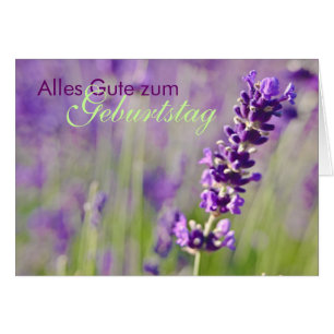 Lavendel •, Geburtstagskarte Hälsningskort