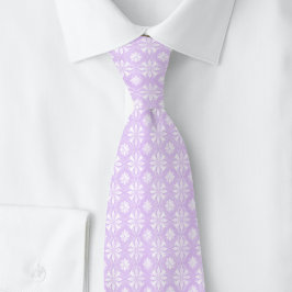 Lavendel Geometriskt Blommigt Slips
