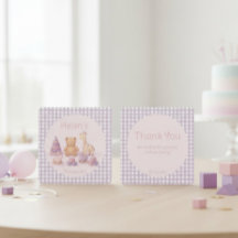 Lavendel Gingham 1-årsdag
