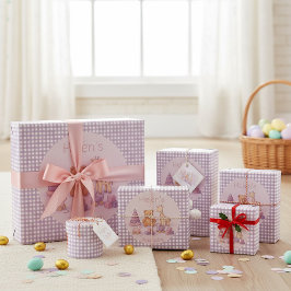 Lavendel Gingham Presentpapper