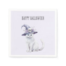 Lavendel Halloween Katt Måne Blommor