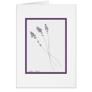 Lavendel Hälsningskort