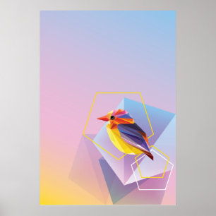 Lavendel i blåttSongbird Poster
