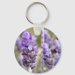 Lavendel i blomkeychain nyckelring