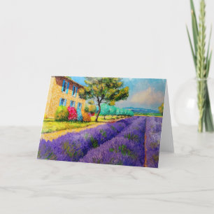 Lavendel i söderna av frankriken kort