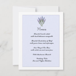 Lavendel Info/Meny Kort