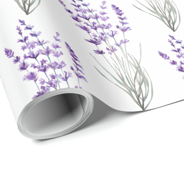 Lavendel inslagspapper presentpapper (Rullad Hörn)