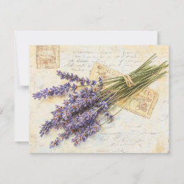 Lavendel julkort