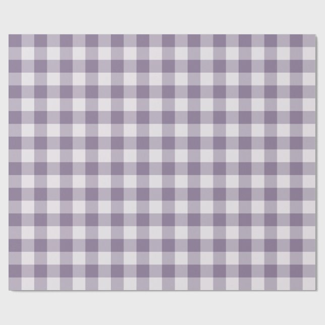 Lavendel Klassiskt Rutigt Mönster Presentpapper (Platt)