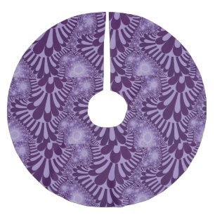 Lavendel kretsar julgrankjolen julgransmatta borstad polyester