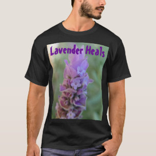 Lavendel läker manar skjorta tee