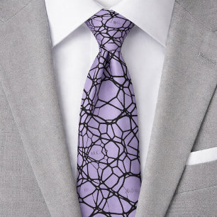 Lavendel Lekfull Excentrisk Geometrisk Monogram Slips
