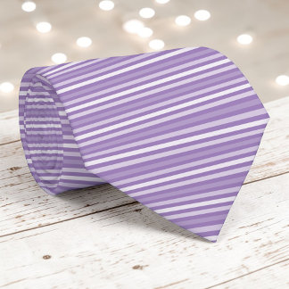 Lavendel lila färg ränder slips