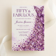 Lavendel Lila Femtio & Fantastisk 50-årsdag