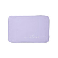 Lavendel Lila Modernt Skript Flickaktigt Monogram 
