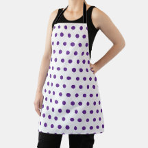 Lavendel Lila Prickmönster Vitt