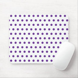 Lavendel Lila Prickmönster Vitt Musmatta