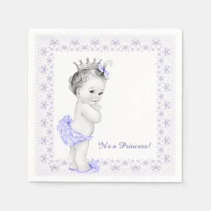 Lavendel Lila Prinsessa Bebisdopp Pappersservett
