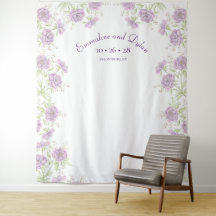 Lavendel Lila Ros Bröllopsfotobakgrund