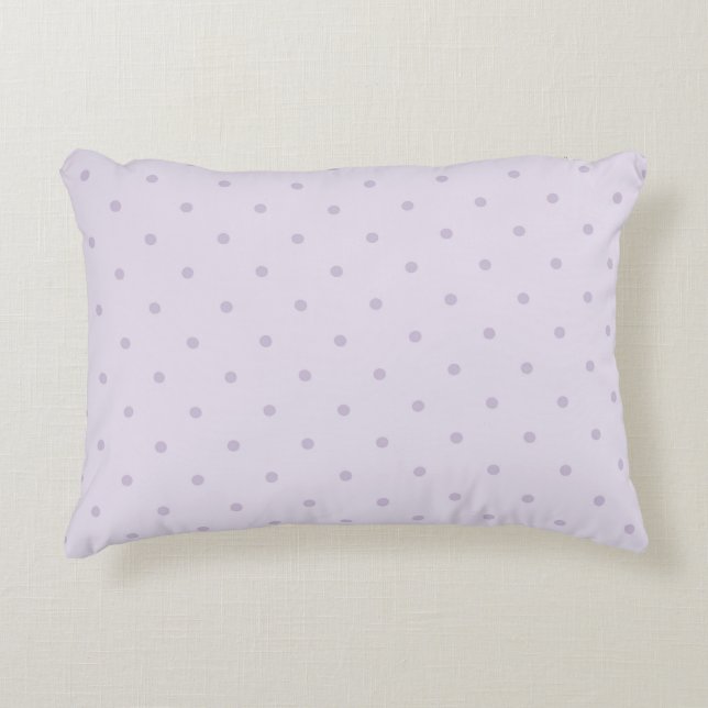 Lavendel Lila Rosa Prickar Prydnadskudde (Framsidan)