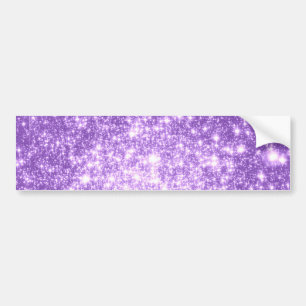 Lavendel Lila Stjärnor Bildekal