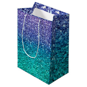 Lavendel Lila & Teal Aqua Grön Glittrig Fest