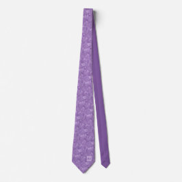 Lavendel Lila Trädgårds Blommig Rulle Slips