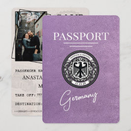 Lavendel Lila Tyskland Passport Spara datum Datumet