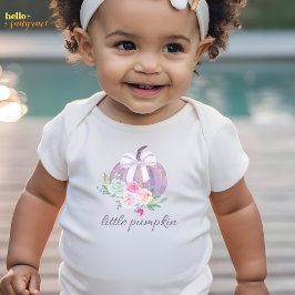 Lavendel liten pumpa höst baby bodysuit t shirt