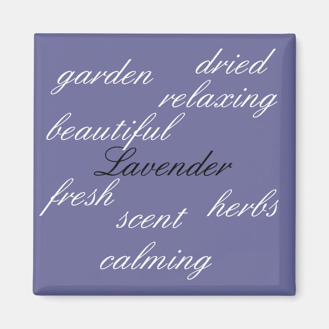 Lavendel - magnet (Framsidan)