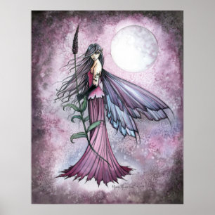 Lavendel Månfågel Affisch Print
