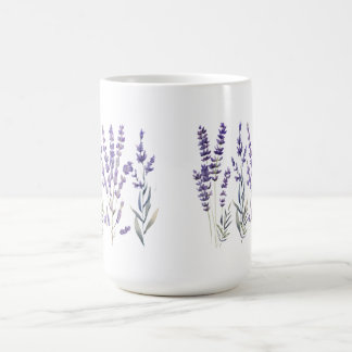Lavendel Mönster Pelarljus Kaffemugg