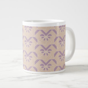 Lavendel mönster upp och ner jumbo mugg