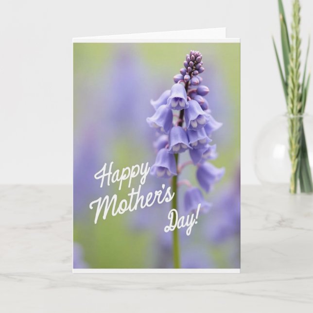 Lavendel Mor Blommig Kort (Framsida)