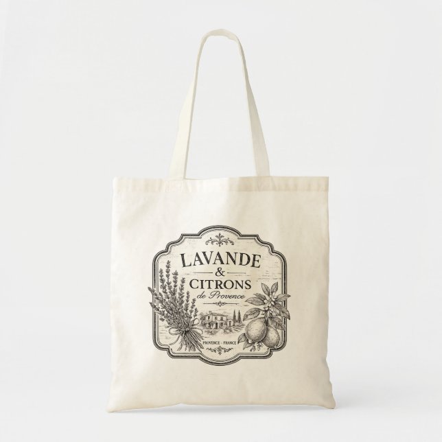 lavendel och citronpåse  tygkasse (Framsidan)