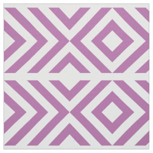 Lavendel och geometriska vitsparrar och diamanter tyg