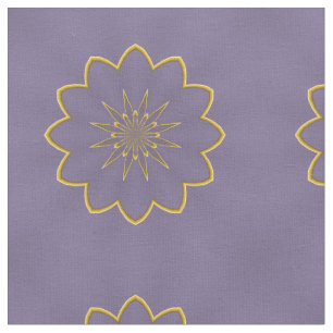 Lavendel och guldtyg tyg