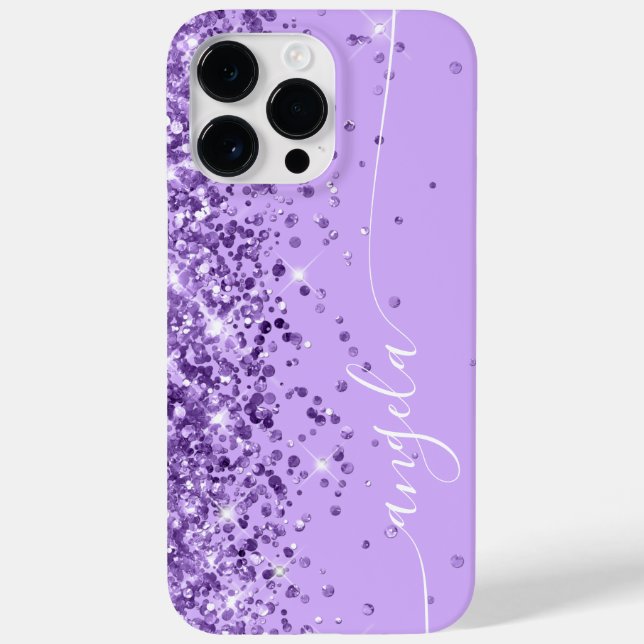 Lavendel och lila glitter glamour signatur (Baksida)