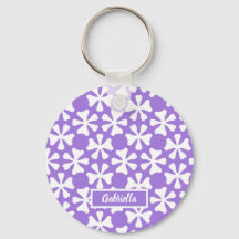 Lavendel och modern geometrisk blommig mönster