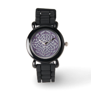 Lavendel och silver blänker den Celtic Armbandsur