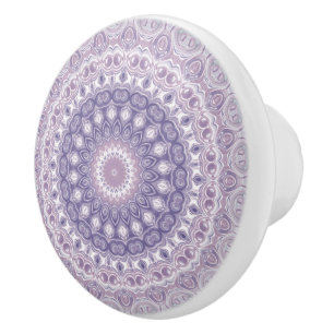 Lavendel och Syren Mandala Mönster Knopp
